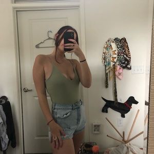 Soft green bodysuit